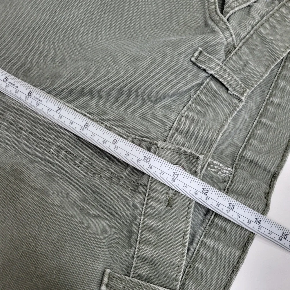 Dickies 1939RMS Relaxed Fit Carpenter Pants Mens 38x30 Olive‎ Green Duck Canvas